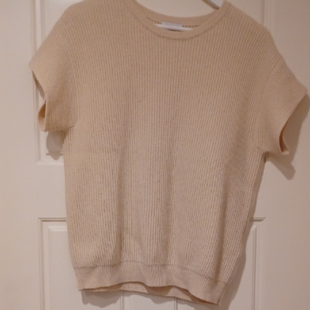 Salvatore Ferragamo Vest, Womens, Cream, Cashmere